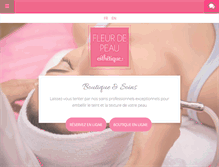 Tablet Screenshot of fleurdepeauesthetique.com